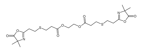 1,10-bis[2-(4,4-dimethyl-2-oxazolin-5-one-2-yl)ethylthio]4,7-dioxadecane-3,8-dione结构式