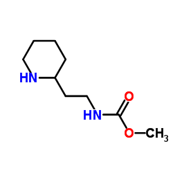 Methyl [2-(2-piperidinyl)ethyl]carbamate Structure