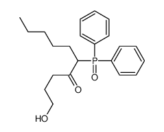 5-diphenylphosphoryl-1-hydroxydecan-4-one Structure