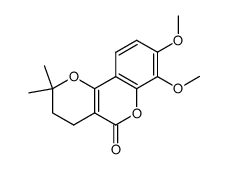 7,8-dimethoxy-2,2-dimethyl-3,4-dihydro-2H,5H-pyrano[3,2-c]chromen-5-one Structure