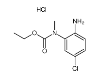 ethyl N-(2-amino-5-chlorophenyl)-N-methylcarbamate hydrochloride结构式