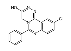 10-chloro-6-phenyl-2,4-dihydro-[1,2,4]triazino[4,3-c]quinazolin-3-one Structure