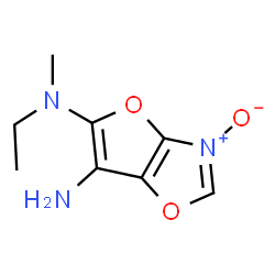 Furo[2,3-d]oxazole-5,6-diamine,N-ethyl-N-methyl-,3-oxide (9CI) structure