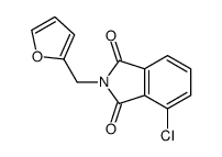 4-chloro-2-(furan-2-ylmethyl)isoindole-1,3-dione结构式