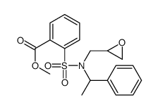 methyl 2-[oxiran-2-ylmethyl(1-phenylethyl)sulfamoyl]benzoate结构式