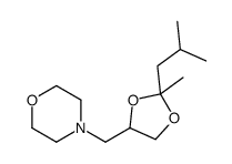 4-[[2-methyl-2-(2-methylpropyl)-1,3-dioxolan-4-yl]methyl]morpholine Structure