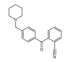 2-CYANO-4'-PIPERIDINOMETHYL BENZOPHENONE Structure