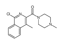(1-chloro-4-methylisoquinolin-3-yl)-(4-methylpiperazin-1-yl)methanone结构式