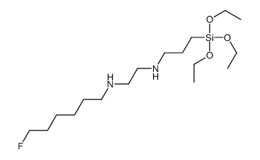 N-(6-fluorohexyl)-N'-(3-triethoxysilylpropyl)ethane-1,2-diamine Structure