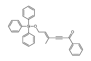 4-methyl-1-phenyl-6-triphenylsilyloxyhex-4-en-2-yn-1-one结构式