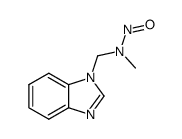 Benzimidazole, 1-[(methylnitrosamino)methyl]- (7CI)结构式