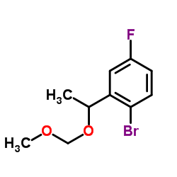 1-Bromo-4-fluoro-2-[1-(methoxymethoxy)ethyl]benzene Structure