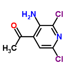 1-(3-Amino-2,6-dichloro-4-pyridinyl)ethanone structure