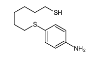 6-(4-aminophenyl)sulfanylhexane-1-thiol结构式