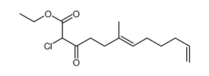 ethyl 2-chloro-6-methyl-3-oxododeca-6,11-dienoate Structure