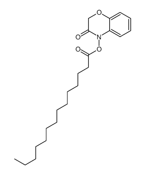 (3-oxo-1,4-benzoxazin-4-yl) tetradecanoate Structure