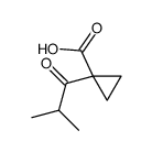 1-(2-methylpropanoyl)cyclopropane-1-carboxylic acid Structure
