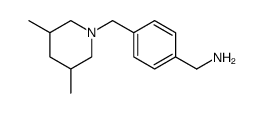 Benzenemethanamine, 4-[(3,5-dimethyl-1-piperidinyl)methyl] Structure