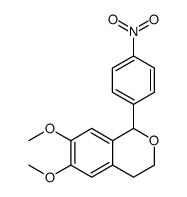 1H-2-Benzopyran, 3,4-dihydro-6,7-dimethoxy-1-(4-nitrophenyl) Structure