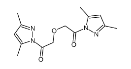 1-(3,5-dimethylpyrazol-1-yl)-2-[2-(3,5-dimethylpyrazol-1-yl)-2-oxoethoxy]ethanone结构式