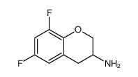 2H-1-Benzopyran-3-amine, 6,8-difluoro-3,4-dihydro结构式