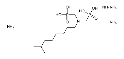 tetraammonium [(isononylimino)bis(methylene)]bisphosphonate structure