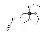 2-triethoxysilylethyl cyanate Structure