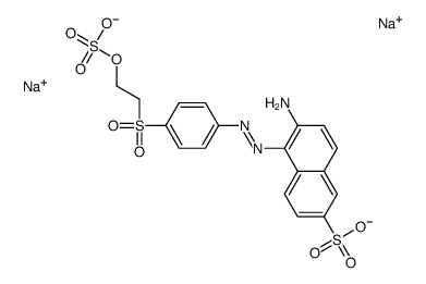 6-amino-5-[[4-[[2-(sulphooxy)ethyl]sulphonyl]phenyl]azo]naphthalene-2-sulphonic acid, sodium salt structure