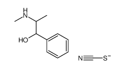 2-(methylamino)-1-phenylpropan-1-ol,thiocyanate结构式