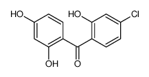 (4-chloro-2-hydroxyphenyl)-(2,4-dihydroxyphenyl)methanone Structure