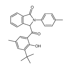 3-(3-(tert-butyl)-2-hydroxy-5-methylbenzoyl)-2-(p-tolyl)isoindolin-1-one结构式