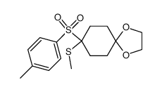 8-(methylthio)-8-tosyl-1,4-dioxaspiro[4.5]decane结构式
