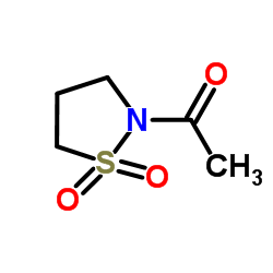 1-(1,1-Dioxido-1,2-thiazolidin-2-yl)ethanone Structure