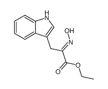 ethyl α-(hydroxyimino)-β-indol-3-ylpropanoate Structure