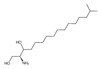 (2S)-2-amino-1,3-dihydroxy-15-methylhexadecane结构式