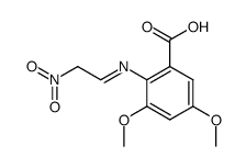 3,5-dimethoxy-2-(2-nitro-ethylidenamino)-benzoic acid结构式