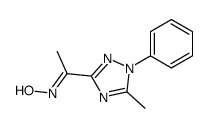 1-(5-methyl-1-phenyl-1H-[1,2,4]triazol-3-yl)-ethanone oxime Structure
