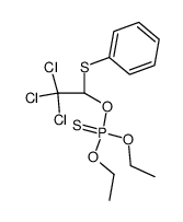 Monothiophosphorsaeure-O,O-diaethyl-O-<2,2,2-trichlor-1-phenylmercaptoaethyl>-ester Structure