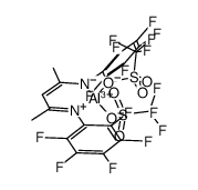 [HC(CMe)2(NC6F5)2]Al(OTf)2结构式