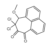 9,9-Dichlor-9,10-dihydro-10-methoxycyclohepta[de]naphthalin-7,8-dion Structure