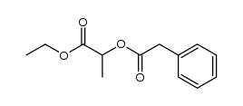 2-phenylacetoxy-propionic acid ethyl ester Structure