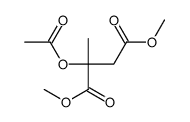 dimethyl (2S)-2-acetyloxy-2-methylbutanedioate结构式