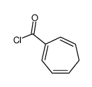 1,3,6-Cycloheptatriene-1-carbonyl chloride (6CI) structure