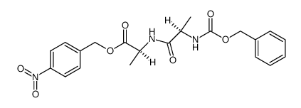 N-Benzyloxycarbonyl->D-alanyl->L-alanin-(p-nitrobenzylester)结构式
