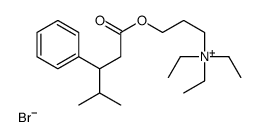 triethyl-[3-(4-methyl-3-phenylpentanoyl)oxypropyl]azanium,bromide Structure