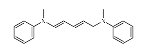 N1,N5-dimethyl-N1,N5-diphenyl-penta-1,3-diene-1,5-diamine结构式