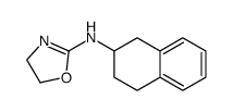 N-(1,2,3,4-tetrahydronaphthalen-2-yl)-4,5-dihydro-1,3-oxazol-2-amine结构式