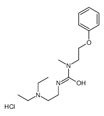 3-[2-(diethylamino)ethyl]-1-methyl-1-(2-phenoxyethyl)urea,hydrochloride Structure