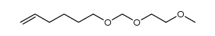 5-hexen-1-ol (methoxyethoxy)methyl ether结构式