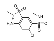 4-amino-6-chloro-1-N,3-N-dimethylbenzene-1,3-disulfonamide Structure